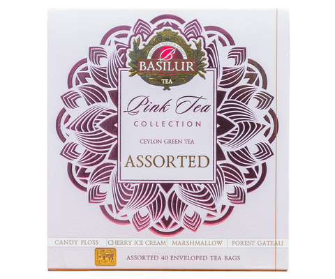 Pink Tea - 40 Enveloped Tea Bags - 4 Flavours