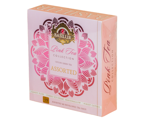 Pink Tea - 40 Enveloped Tea Bags - 4 Flavours
