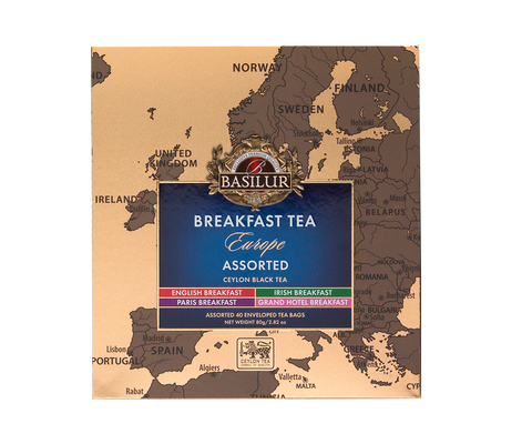 Breakfast in Europe Europe - 40 Enveloped Tea Bags - 4 Flavours