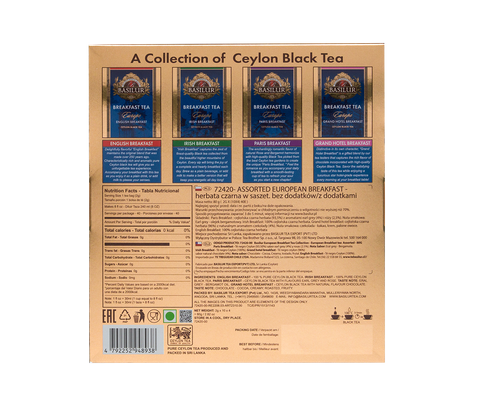 Breakfast in Europe Europe - 40 Enveloped Tea Bags - 4 Flavours