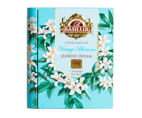 Mini Tea Book - Vintage Blossoms - Jasmine Dream - 5 Pyramid Tea Bags