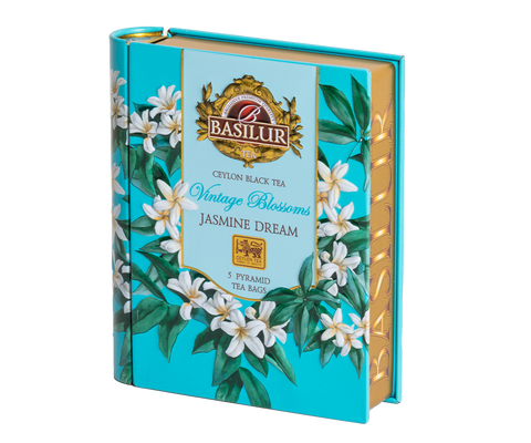 Mini Tea Book - Vintage Blossoms - Jasmine Dream - 5 Pyramid Tea Bags