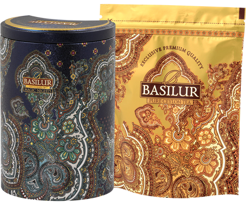 Magic Nights Tin Caddy - Ceylon Black Tea - 100g Loose Leaf