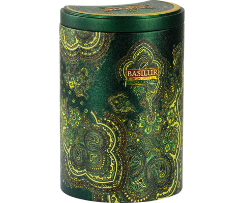 Basilur's Moroccan Mint Green Tea - 100g Loose Leaf Tin Caddy