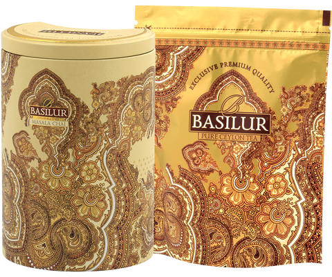 Basilur's Masala Chai Tin Caddy- 100g Loose Leaf