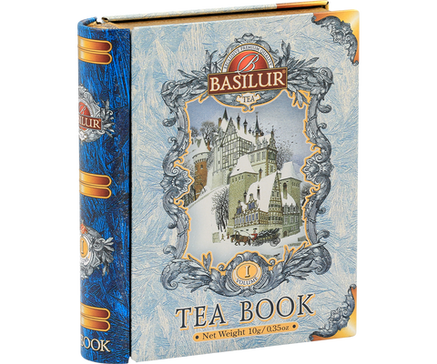 Mini Tea Book I - Blue Cornflower, Malwa & Jasmine Flower - Floral Black Tea - 5 Pyramid Tea Bags