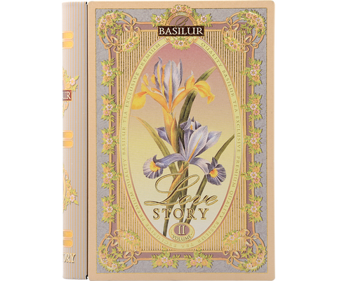 Love Story II - Tea Book - Almond & Rose Black and Green Tea - 100g Loose Leaf