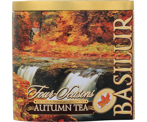 Autumn Tea Tin Caddy - 100g Loose Leaf Black Tea