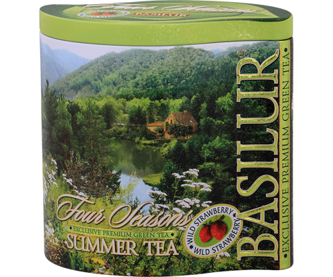 Summer Tea Tin Caddy - 100g Loose Leaf Sencha Green Tea