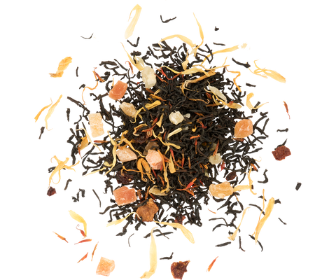 Mini Tea Book II - Floral Papaya Black Tea- 5 Pyramid Tea Bags