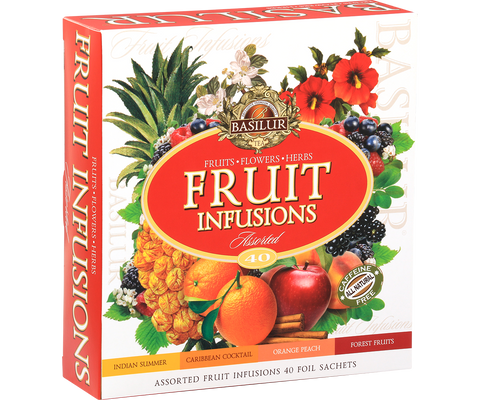 Assorted Fruit Infusions Gift - 4 Flavours - 40 Enveloped Tea Bags