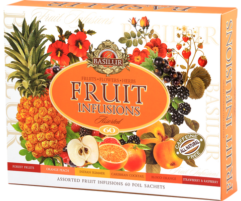 Assorted Fruit Infusions Gift - 6 Flavours - 60 Enveloped Tea Bags