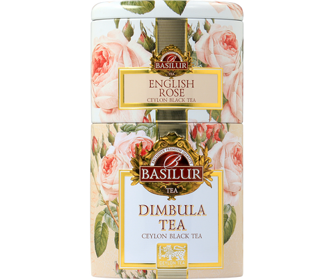 Two Layer Caddy - English Rose & Dimbula - Loose leaf Teas
