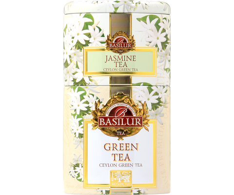 Two Layer Caddy - Jasmine Tea & Green Tea - Loose leaf Teas