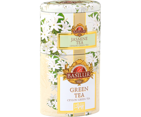 Two Layer Caddy - Jasmine Tea & Green Tea - Loose leaf Teas