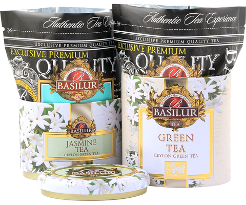 Two Layer Caddy - Jasmine Tea & Green Tea - Loose leaf Teas