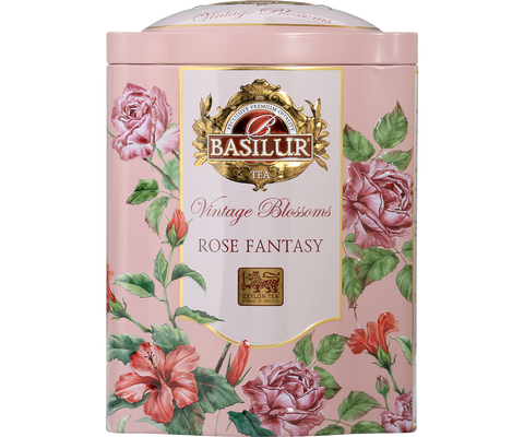 Vintage Blossoms Rose Fantasy - Green Tea - 100g Loose Leaf