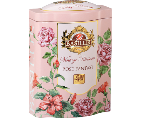 Vintage Blossoms Rose Fantasy - Green Tea - 100g Loose Leaf