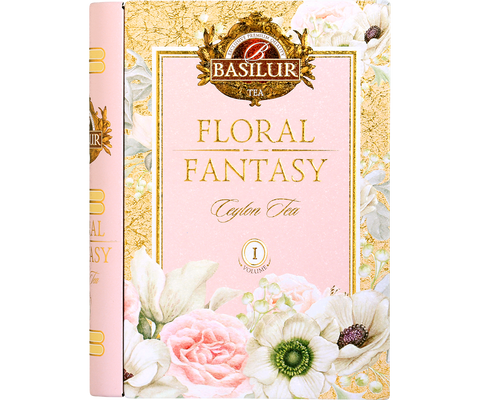 Floral Fantasy I Tea Book - Peppermint, Hibiscus & Rose Green Tea - 100g Loose Leaf