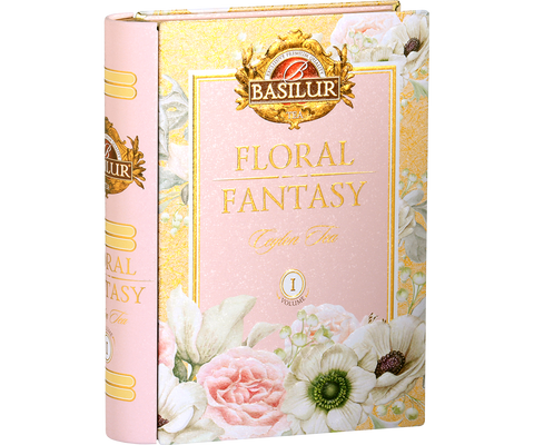 Floral Fantasy I Tea Book - Peppermint, Hibiscus & Rose Green Tea - 100g Loose Leaf