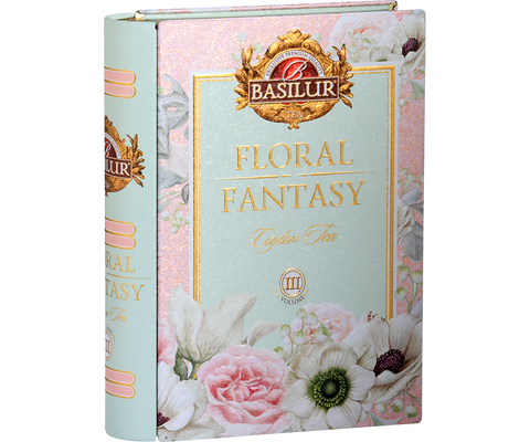 Floral Fantasy III Tea Book - Rose & Cherry Ceylon Green Tea - 100g Loose Leaf