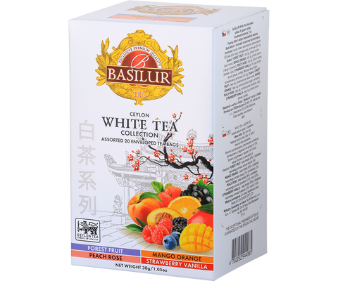 Ceylon White Tea - 20 Enveloped Tea Bags - 4 Flavours