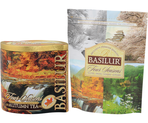 Autumn Tea Tin Caddy - 100g Loose Leaf Black Tea