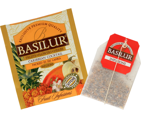 Assorted Fruity Delights Tea Book - 32 Enveloped Tea Bags - 4 Flavours