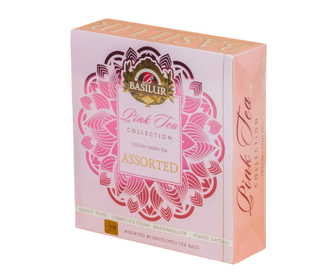 Pink Tea - 40 Enveloped Tea Bags - 4 Flavours