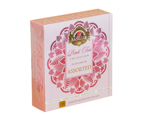 Pink Tea - 40 Enveloped Tea Bags - 4 Flavours