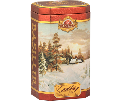 Snowfall Lodge Tin Caddy - 100G Loose Leaf Black Tea