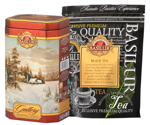 Snowfall Lodge Tin Caddy - 100G Loose Leaf Black Tea
