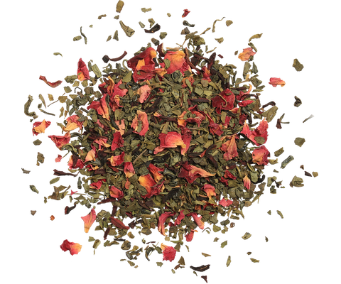 Floral Fantasy I Tea Book - Peppermint, Hibiscus & Rose Green Tea - 100g Loose Leaf