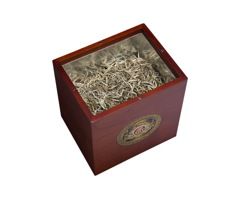 TEAK WOODEN BOX-UNFLAVORED GREEN TEA-SILVER TIPS-200G