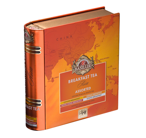 Breakfast Tea - Tea Book - Asia - 32 Enveloped Tea Bags - 4 Flavours