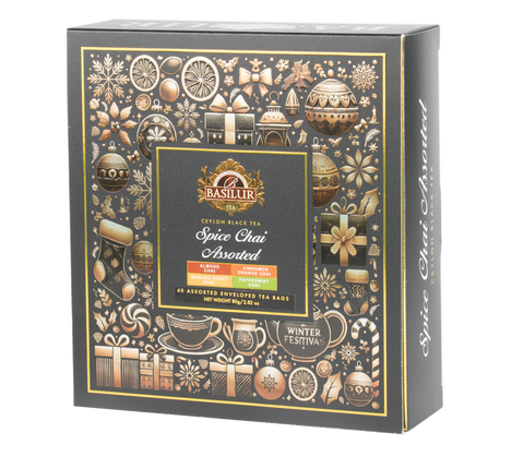 Basilur Spiced Chai Assortment - 40 Enveloped Tea Bags