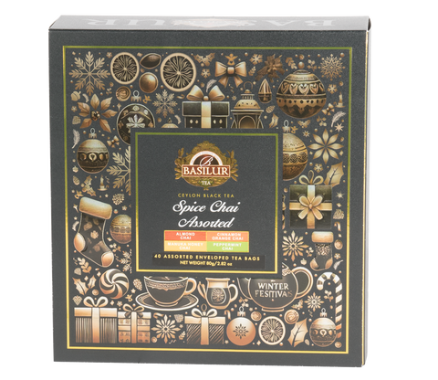 Basilur Spiced Chai Assortment - 40 Enveloped Tea Bags
