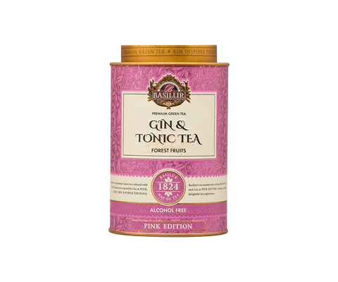 Basilur Gin Tea - Pink Edition - 75g Loose Leaf Green Tea