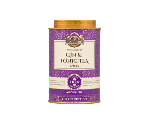 Basilur Gin Tea - Purple Edition - 75g Loose Leaf Green Tea