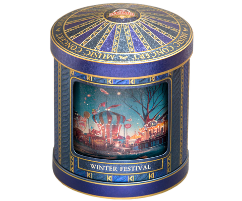 Carnival Collection Winter Festival Music Box - 75g Loose Leaf Ceylon Black tea with Taste of Christmas