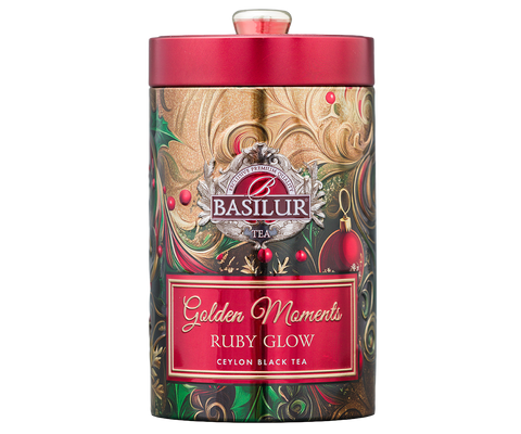 Ruby Glow Tin Caddy - 100g Loose Leaf Black Tea