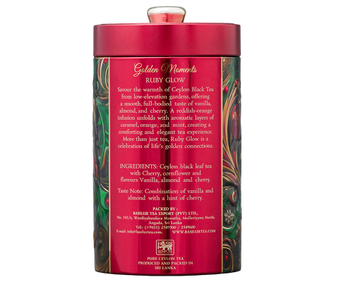 Ruby Glow Tin Caddy - 100g Loose Leaf Black Tea
