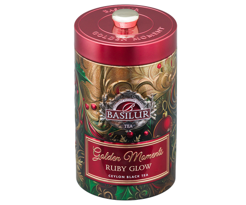 Ruby Glow Tin Caddy - 100g Loose Leaf Black Tea