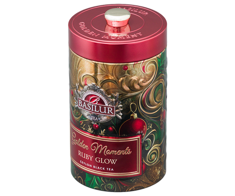 Ruby Glow Tin Caddy - 100g Loose Leaf Black Tea