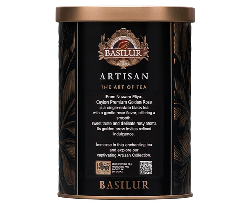 Ceylon Premium Golden Rose Tin - 75g Loose Leaf Ceylon Black Tea