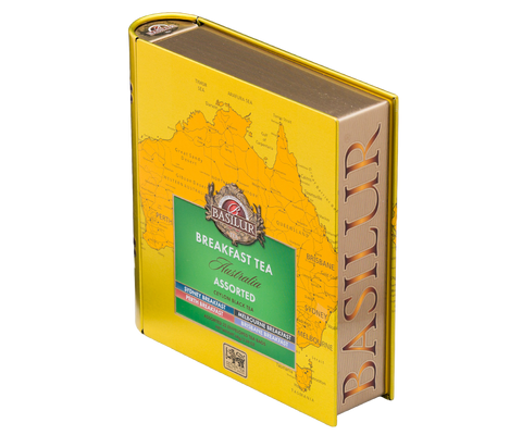 Breakfast Tea - Tea Book - Australian Breakfast - 32 Enveloped Tea Bags - 4 Flavours