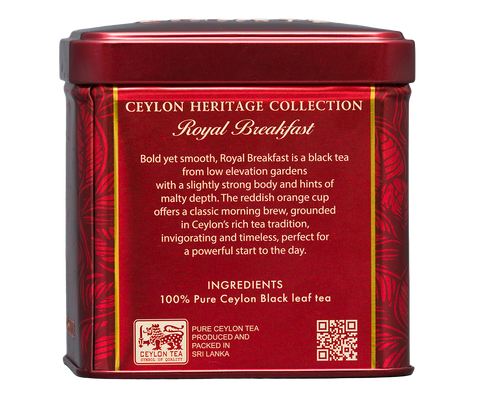 Ceylon Heritage Royal Breakfast Tea - 50g Loose Leaf Black Tea