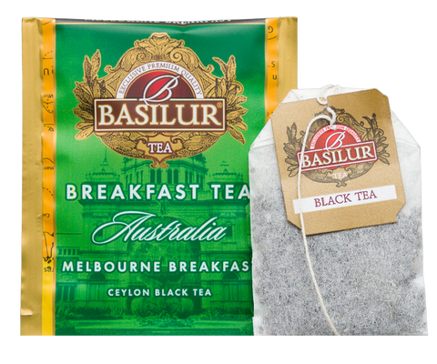 Breakfast Tea - Tea Book - Australian Breakfast - 32 Enveloped Tea Bags - 4 Flavours