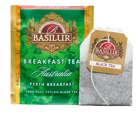 Breakfast Tea - Tea Book - Australian Breakfast - 32 Enveloped Tea Bags - 4 Flavours