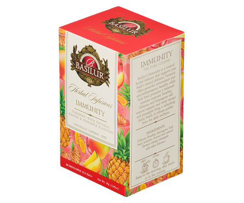 Basilur Herbal Infusions - Immunity - 20 Enveloped Tea Bags